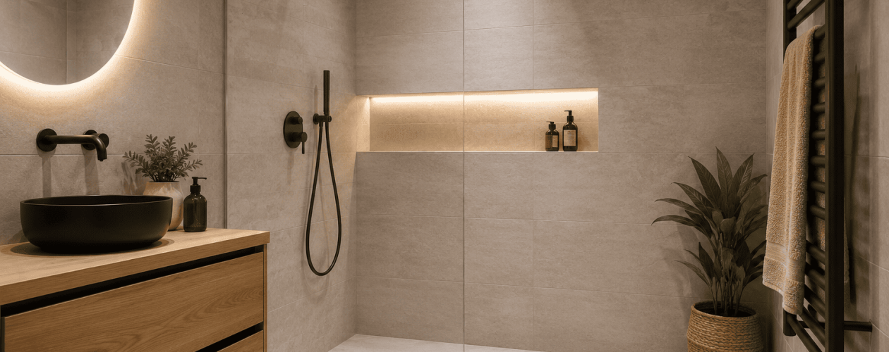 Duchas a ras de suelo: ventajas y diseños actuales | Reformas baños Asturias